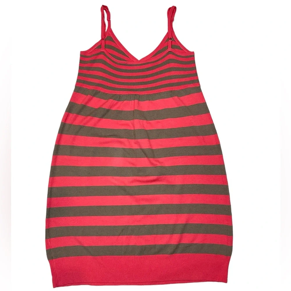 ⚡️SOLD⚡️Trina Turk Vintage Y2K Striped Slip Strappy Silk Blend Knit Dress Pink - Picture 2 of 16